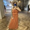 Musselin Kleid Volant – Bild 4