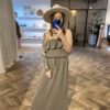 Musselin Kleid Volant – Bild 3