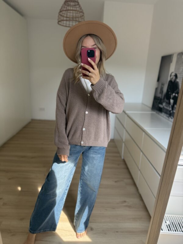Strickjacke V-Ausschnitt