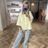 Leinen Bluse mit Brusttasche – Bild 2