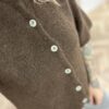 Kurzarm Strickjacke Braun – Bild 2