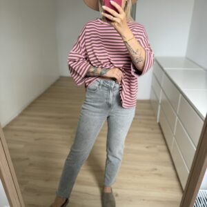 Mom Jeans Hellgrau