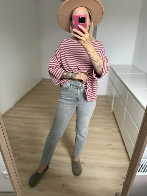 Mom Jeans Hellgrau