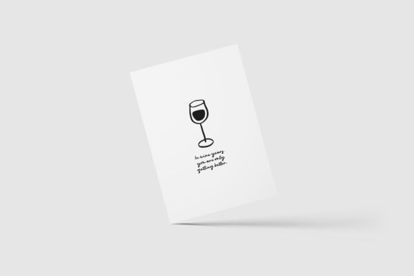 Postkarte - Birthday - Wine years