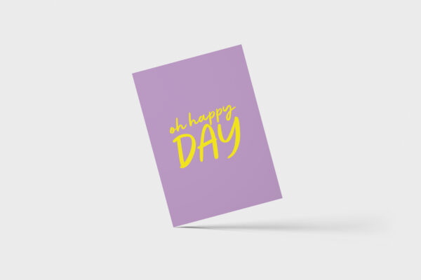 Postkarte - Birthday - Oh happy day