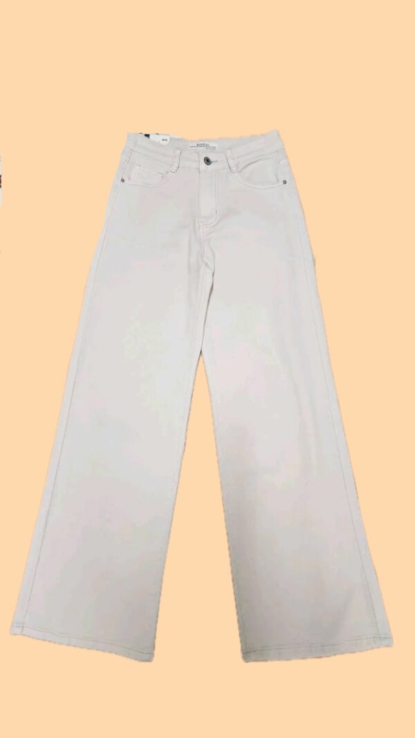 Jeans Mid Waist Wide Stretch