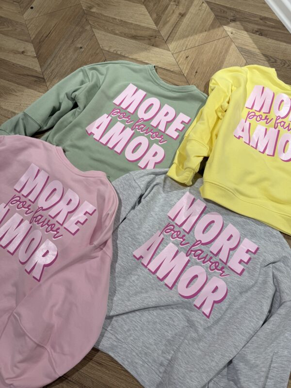 Sweatshirt More Amor – Bild 5