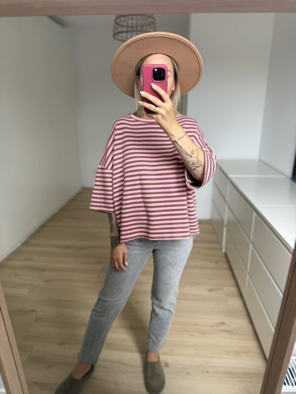 Streifen T-Shirt Oversized