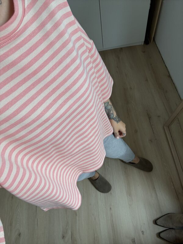 Streifen T-Shirt Oversized – Bild 8