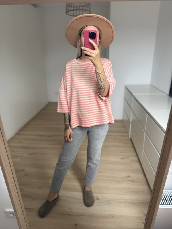 Streifen T-Shirt Oversized – Bild 7