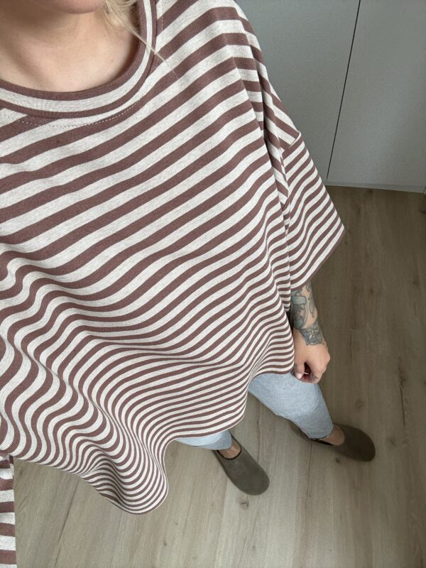 Streifen T-Shirt Oversized – Bild 4
