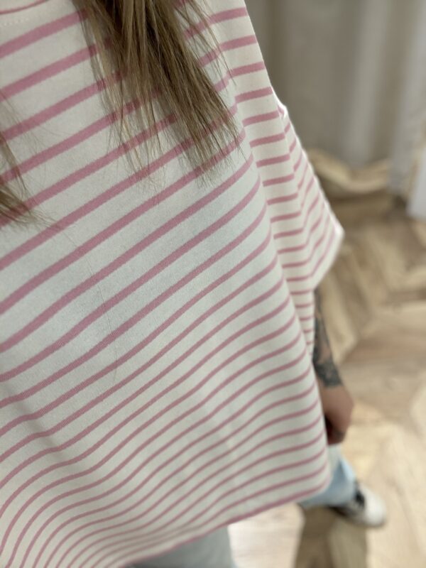 Streifen T-Shirt Oversized – Bild 2