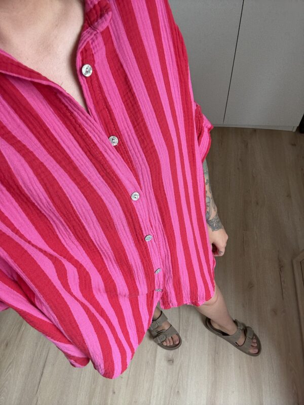 Musselin Bluse Kurzarm – Bild 2