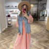 Musselin Kleid Neon – Bild 2