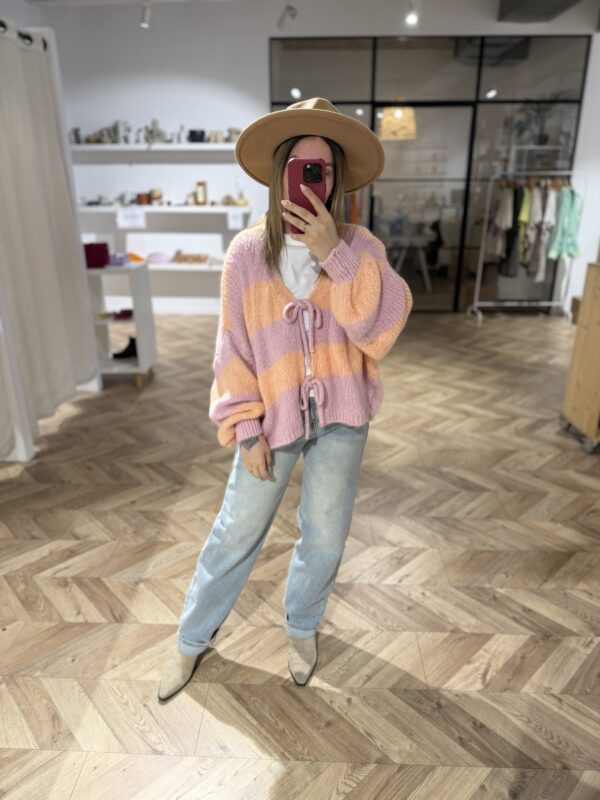 Strickjacke Streifen