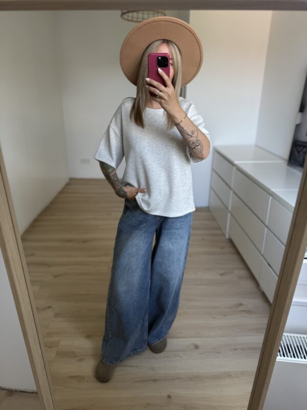 Wide Leg Jeans Stonewash