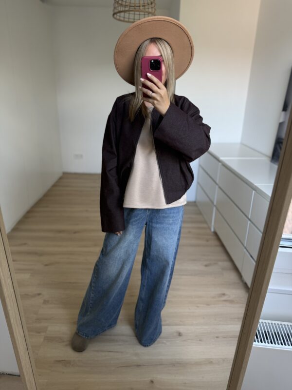 Bomber Jacke Stoff – Bild 2