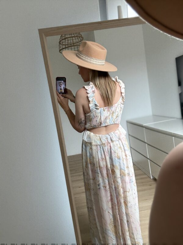 Maxikleid Pastell Flowers – Bild 2