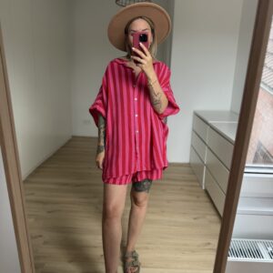 Musselin Shorts Blockstreifen