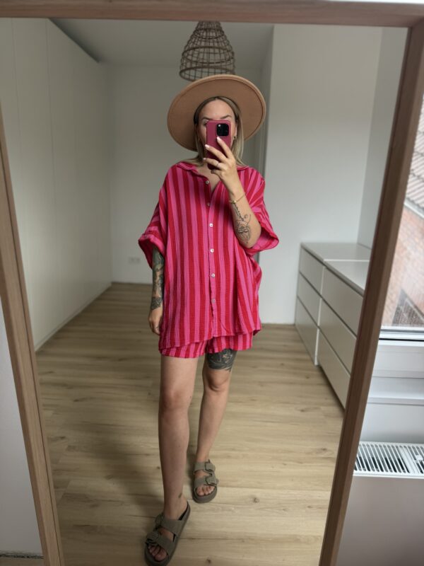 Musselin Shorts Blockstreifen