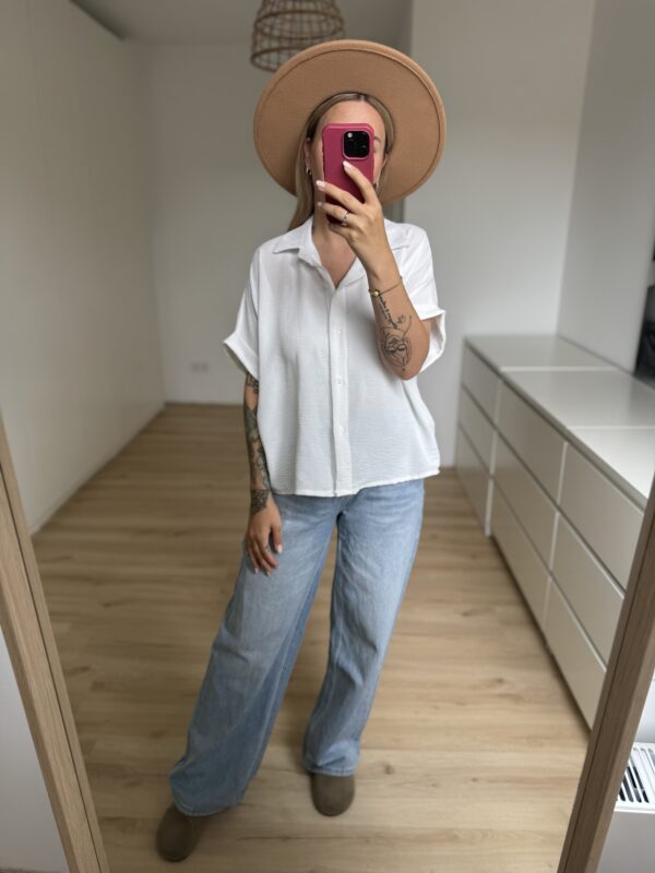 Kurzarm Bluse – Bild 4