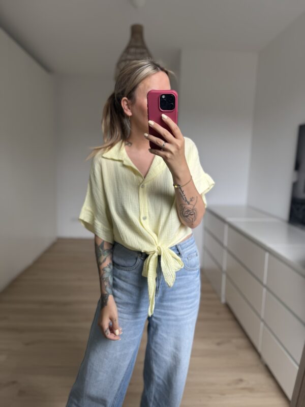 Kurzarm Bluse Musselin – Bild 6