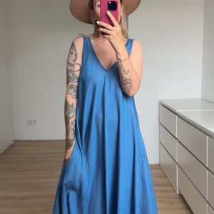 Trägerkleid Maxi Jeans