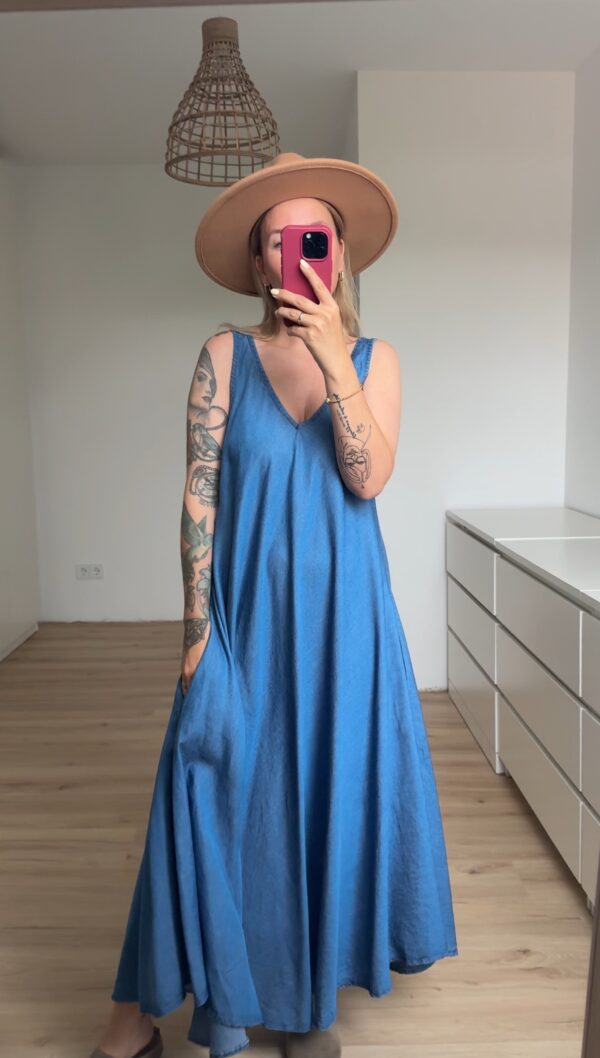 Trägerkleid Maxi Jeans