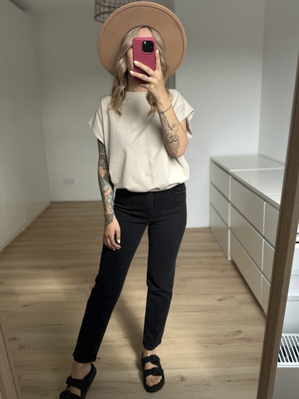 Basic T-Shirt weite Ärmel – Bild 6
