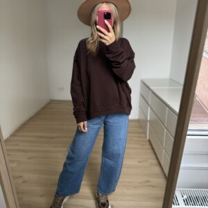 Sweatshirt mit Außennaht