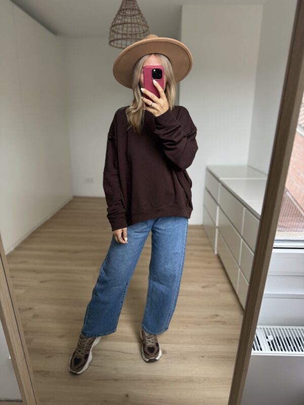 Sweatshirt mit Außennaht