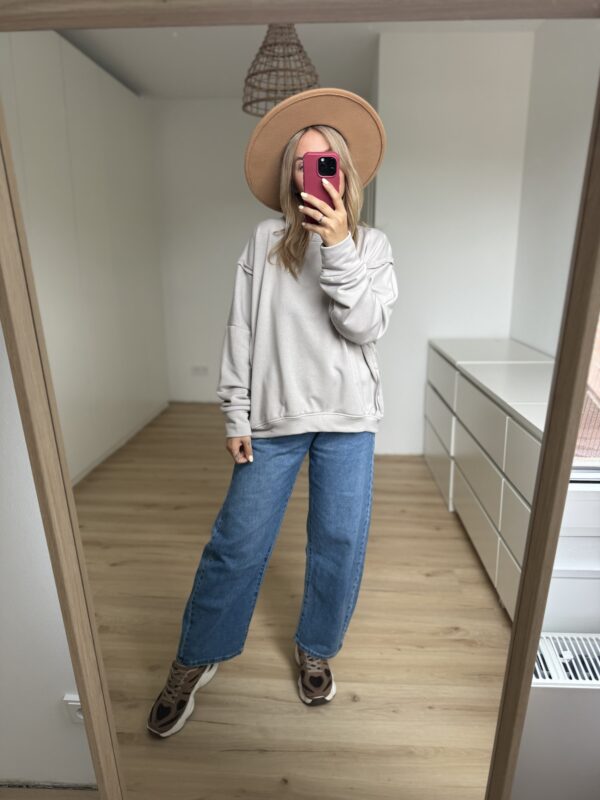 Sweatshirt mit Außennaht – Bild 5