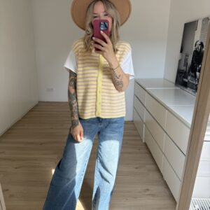 Strickweste Stripes