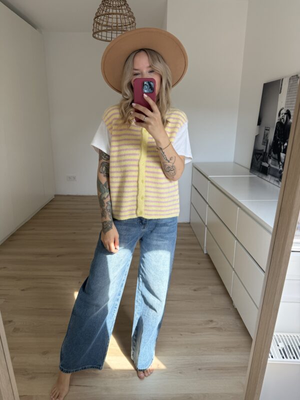 Strickweste Stripes