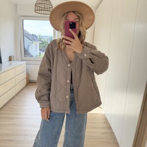 Steppjacke mit Knöpfen