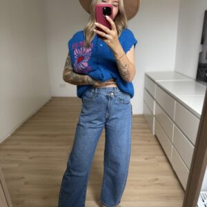 Balloon Jeans Mittelblau