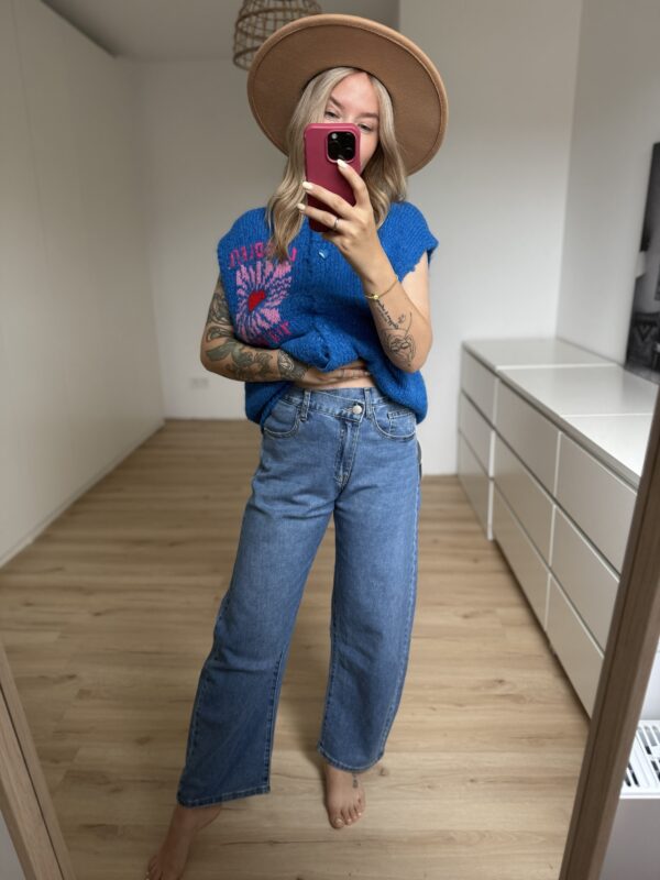 Balloon Jeans Mittelblau