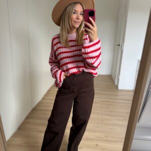 Strickpullover Blockstreifen