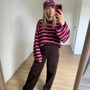Braune Balloon Jeans